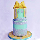 BABY SHOWER THEMED CAKE LACE MAT